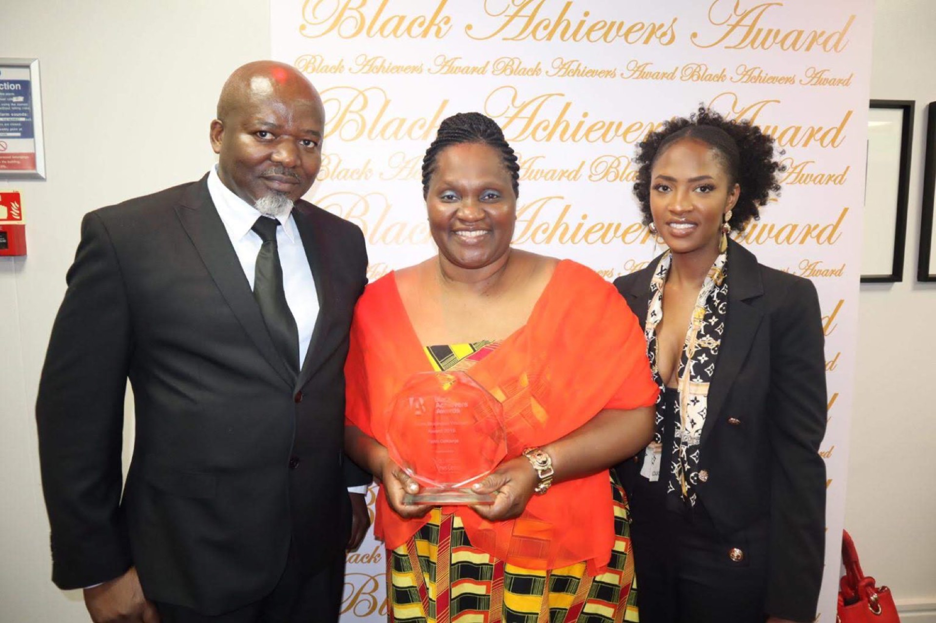 AWEF leadership team at a community awards event